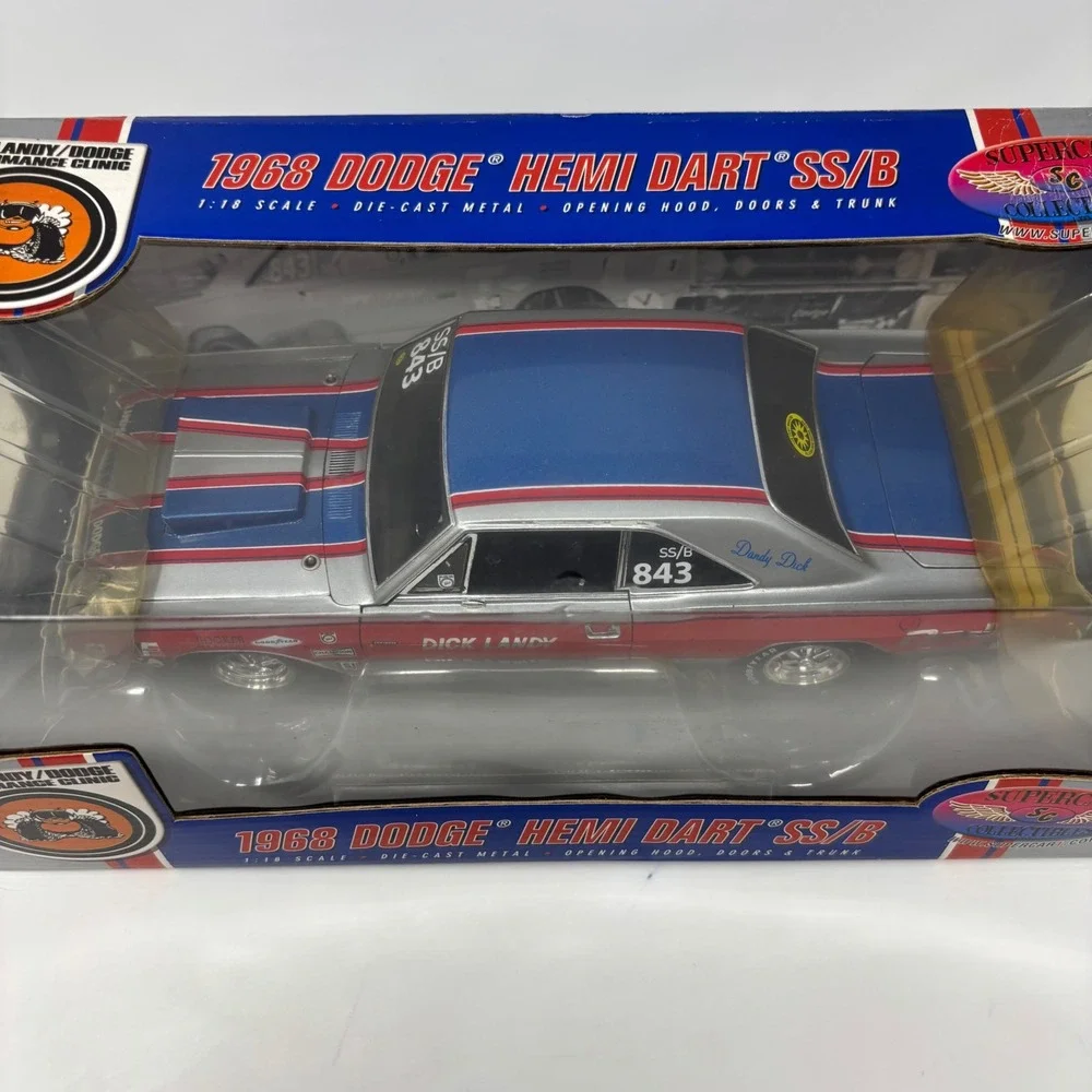 ERTL Supercar Collectibles 1968 Dick Landy Dodge Hemi Dart SS/B 1:18 Issue #2